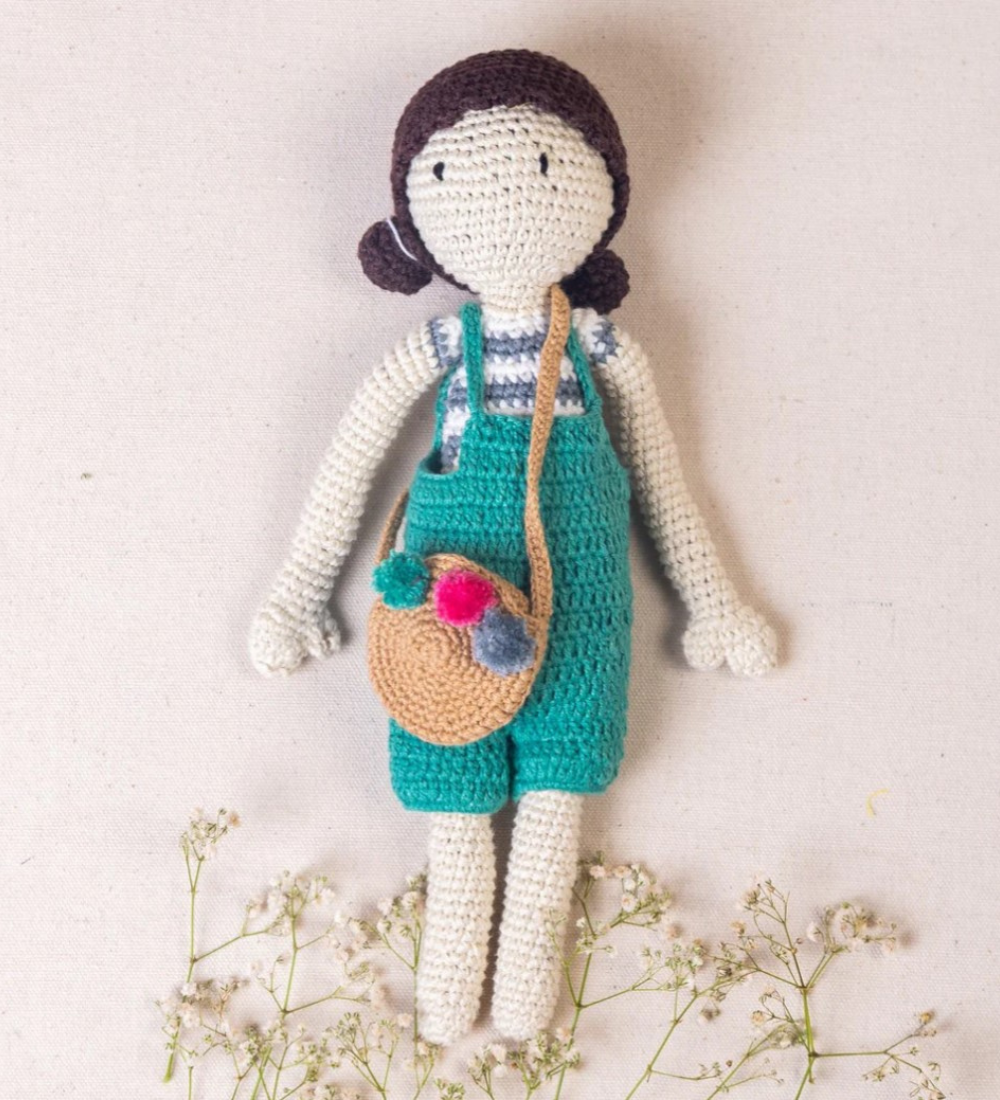 Crochet Doll-Sea Green